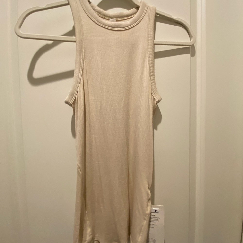 Lululemon Hold Tight Tank Beige Sleeveless Top
